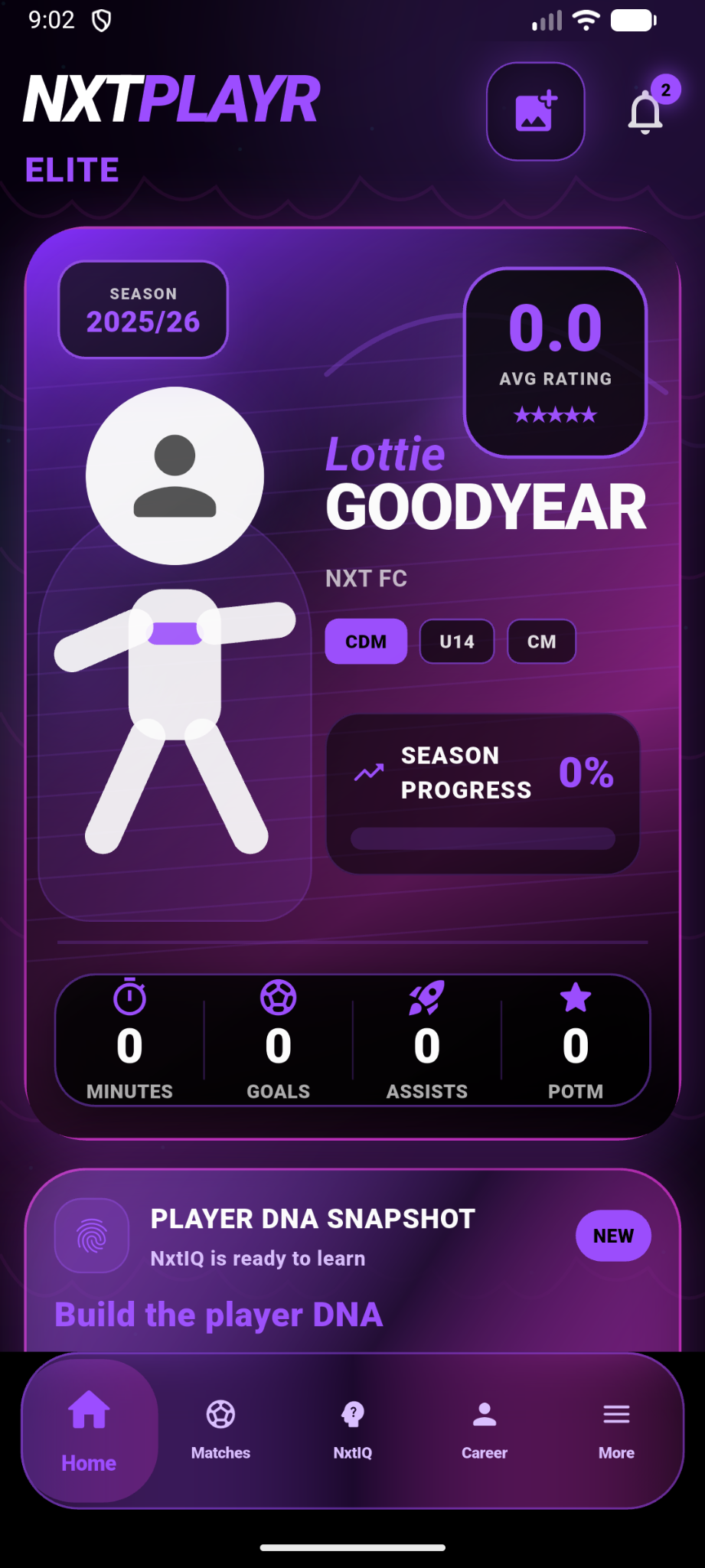 NxtPlayr purple theme