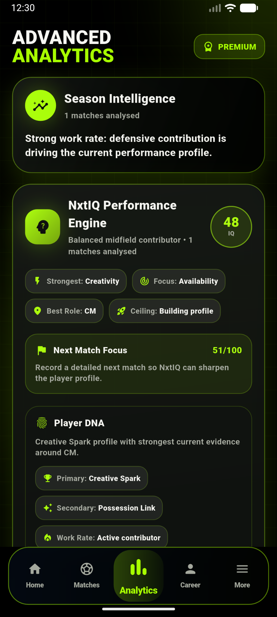 NxtPlayr Player DNA and NxtIQ screen